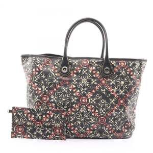 Chanel Coco Travel Tote Bag, Coated Canvas and Leather, Women's, Black, Ivory...